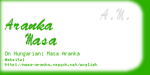 aranka masa business card